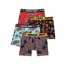 Minecraft Dungeons Boys&#39; Boxer Briefs Underwear Size 4 XS Athletic Fit NEW - $14.84