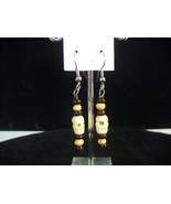 Camel Bone Skull Earrings - $74.88 MXN
