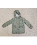 Cat &amp; Jack Toddler Boys Size 5T Army Green Lightweight Jacket Hooded Zip Up - $8.04 CAD