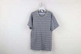 Vintage 90s Streetwear Mens Medium Faded Striped Geometric Short Sleeve T-Shirt - £30.51 GBP