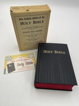 1960 Holy Bible New Catholic Edition Confraternity Douay Version Red Edged - £26.53 GBP