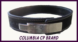 Cp Brand Power Lifting Lever Belts 2.5&quot; Black 100% Leather Usa Free Ship Cp Made - £54.35 GBP+