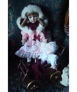 Compatible with Gorham Porcelain Doll -Francie- with Baby in a Carriage,... - £231.02 GBP