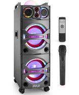 Pyle PSUFM1043BT Portable Bluetooth PA Loudspeaker System W/ Mic, Party ... - €174,61 EUR