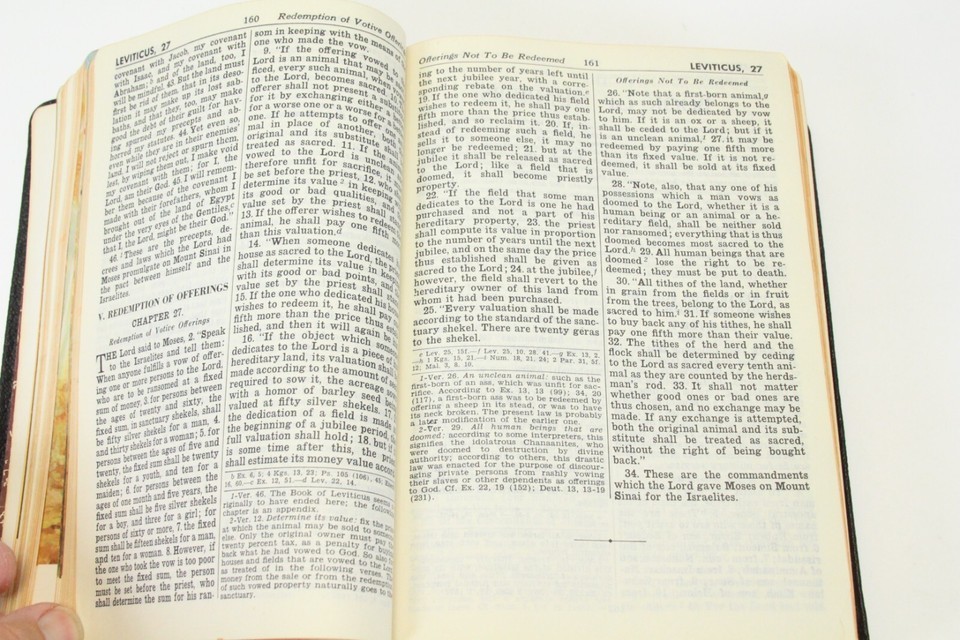 Holy Bible Saint Joseph New Catholic Edition Illustrated 1962 Black Leather Item image 11