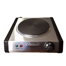 Cuisinart Countertop Single Cast Iron Burner Hot Plate Black Silver Work... - £25.55 GBP