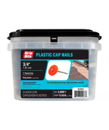 12 x 3/4 inch Plastic Round Cap Roofing Nails 3000 Pack Superior Holding... - $70.66 CAD