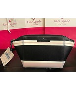 KATE SPADE Small Eady Cosmetic Case Classic Stripe NWT - $46.98