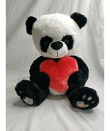Hallmark Panda Plush Hearts Sound Stuffed Animal 14&quot; Sings I Love You So... - £23.35 GBP