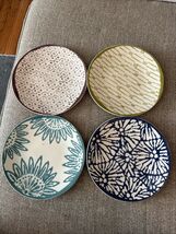 Lenox China Market Place Dessert Appetizer Plates Set of Four Multi Colo... - $20.00