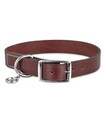 Bond &amp; Co. Dark Brown Suede Dog Collar Size Large / Extra Large - £15.52 GBP