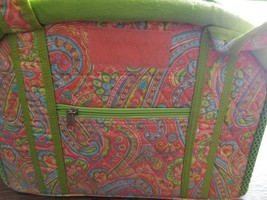 QK Quilted Purse ~ Tote Bag ~ Paisley  Design ~ Lime Green ~ 100% Cotton - £17.60 GBP