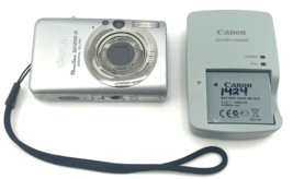 Canon Power Shot Elph SD1200 Is 10MP Digital Camera Silver 3x Zoom Tested - £131.13 GBP