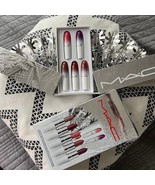 MAC Frostbitten Kiss Lustreglass Lipstick 5 Piece Gift Set NEW - $882.02 MXN