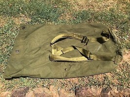 Official US Military Duffel Bag Backpack Green Shoulder Straps Handle Army - $20.57