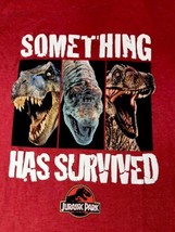 Jurassic World Boys CL 14-16 Something Has Survives T-Rex Raptor S/S T-s... - £21.46 GBP