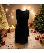 Iris Setlakwe Cocktail Evening Dress Black Size 6 Pleated Ruffle Down On... - $1,246.13 MXN