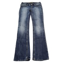 Express Jeans Women Size 0 Blue Pant Denim Low Rise Stretch Zelda Barely... - $25.62