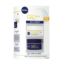 Nivea Q10 Plus Anti-Wrinkle Day &amp; Night Cream Coenzyme Q10 Creatine Duo Pack - £39.22 GBP
