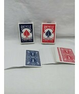 Lot Of (2) Bicycle Rider Back Poker Size Playing Card Decks (1) Red (1) ... - $21.87 CAD