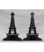 Eiffel Tower Silhouette Black Metal Tealight Candle Holder Set Home Decor  - $15.21