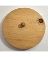 Vintage Wooden 7 1/2&quot; Round Cookie Jar Storage Canister Replacement Lid #72 - $348.75 MXN