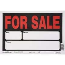 Hillman Group 839932 8 x 12 in. Black Styrene Automobile for Sale Year M... - $1.00