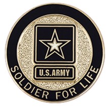 U.S. Army Soldier For Life Lapel Pin CC-1741 - £14.65 GBP