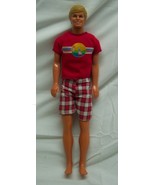 Vintage KEN In RED BEACH Pool OUTFIT BARBIE Doll Toy Mattel 1985 Head 19... - £23.37 GBP