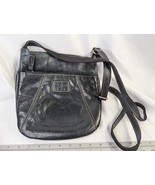 Fossil Black Leather Small Crossbody Bag Purse Adjustable Strap - $29.95