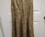 Jones New York 100% Silk Peasant Paisely Lined Maxi Skirt 6 - $14.84