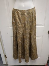 Jones New York 100% Silk Peasant Paisely Lined Maxi Skirt 6 - £11.86 GBP