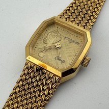 Wittnauer by Longines Quartz Watch Women Gold Tone Mesh Analog New Battery 6&quot; - $47.49