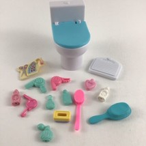 Barbie Doll Playset Replacement Accessories Bathroom Toiletries Lot Vint... - £23.75 GBP