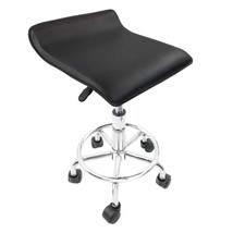 Height-Adjustable Rolling Stool with Foot Rest for Salon, Spa, and Offic... - $871.28 MXN