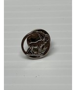 Vintage Silver Tone Loyal Order of the Moose Tie Lapel Pin KG JD - $16.29 CAD