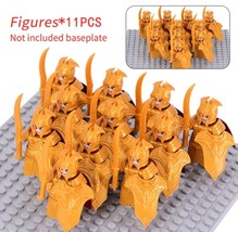 Lot 11 Pcs Medieval Uruk-Hai Dwarf Soldier Elves Gondor LOTR Minifigures #42 - £14.66 GBP