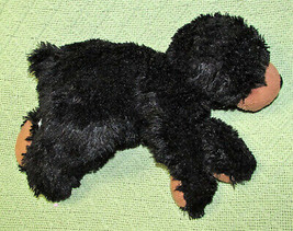 Aurora Black Bear Stuffed Animal B EAN Bag 10&quot; Plush Brown Snout Floppy Lovey Toy - £8.63 GBP