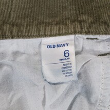 Old Navy RN#54023 Women’s Green Corduroy Cotton Blend Trouser Pants Sz 6 (28×29) image 3