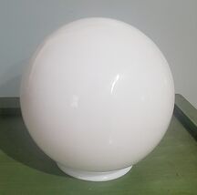 Vintage 6″ White Milk Glass Globe Ceiling Shade Ball Lamp Light 3 1/4&quot; F... - $21.11 CAD