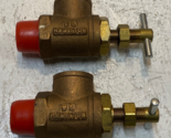 2 Quantity of Hamilton Brass Pressure Regulator Relief Valves 23mm Bore ... - $69.99