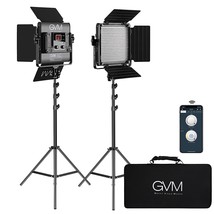 Gvm 2 Pack Led Ing Kits With App Control, Bi-Color Variable 2300K~6800K With Dig - £218.97 GBP