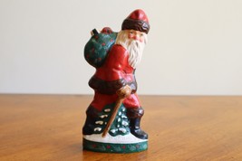 Read* 1994 House Of Hatten Santa Claus Toy Sack Bag Dog Vintage Figurine H Of H - £19.28 GBP