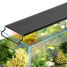 VEVOR Aquarium Light with LCD Monitor, 18W Full Spectrum Fish Tank Light with 24 - $57.94