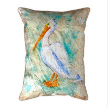 Betsy Drake Pelican On Rice Extra Large 24 X 20 Indoor Outdoor Pillow - £54.50 GBP