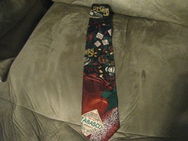 Men&#39;s Neck Tie Tabasco Garlic Oysters Shrimp Cajun Chili Peppers Black-e... - $139.00 MXN