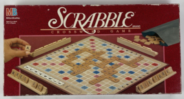 Vintage 1989 SCRABBLE Milton Bradley Crossword  Board Game Complete VGC ... - £15.57 GBP