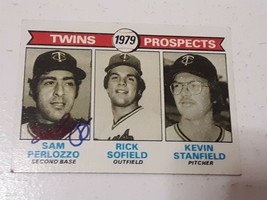 Sam Perlozzo Minnesota Twins 1979 Topps Autograph Card #709 READ DESCRIPTION - £3.88 GBP