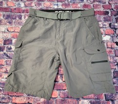 Denali Shorts Mens 34 Green Comfort Waist Flat Pockets Quick Dry Hiking ... - $13.95