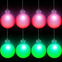 Outdoor Lighted Christmas Balls Waterproof Garden Yard Party Plastic LED Xmas 8 - £32.07 GBP